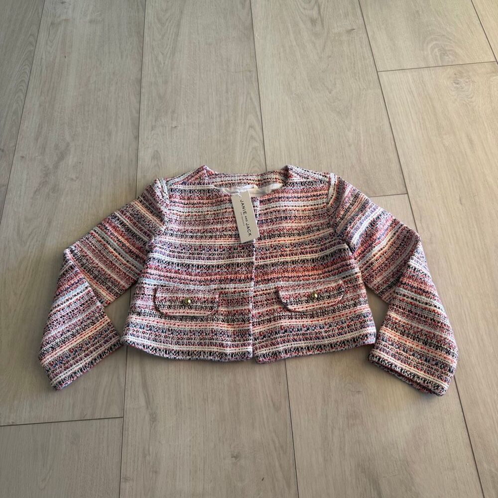 JANIE AND JACK Tweed Jacket girls size 5